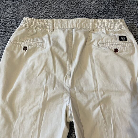 Vintage 90s Dockers Beige Pleated Khaki Pants Mens 36W 30L Straight Leg - Picture 6 of 7